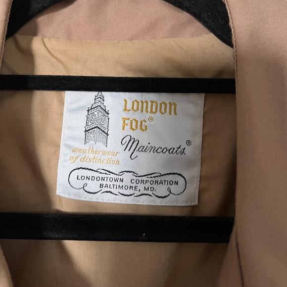 Vintage London fog rain trench coat - Picture 4 of 5
